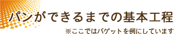 パンができるまでの基本工程