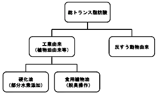 成要因によるトランス脂肪酸の分類